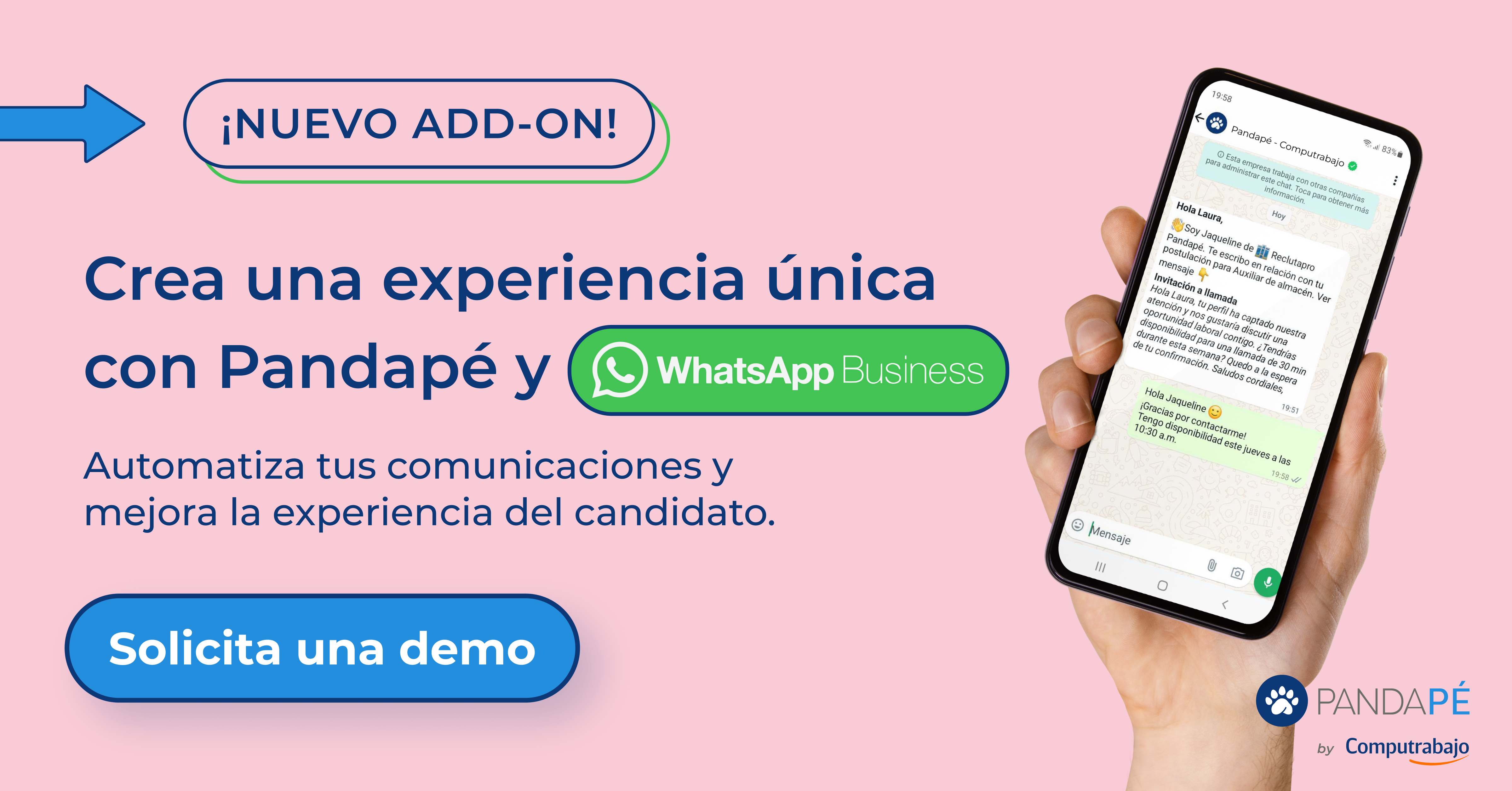 Nuevo Add-On - Pandapé y WhatsApp Business