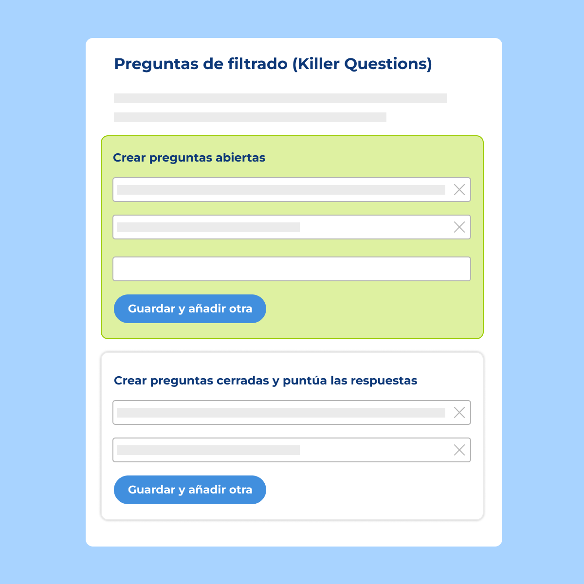 Filtra candidatos con las Killer Questions